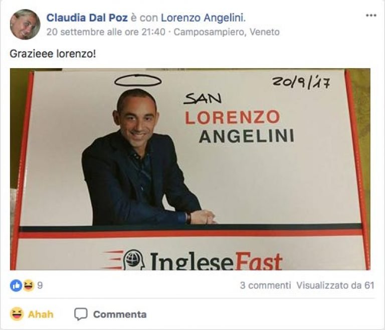 Claudia Dal Poz testimonianza AS IngleseFast