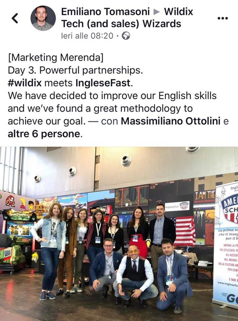 Emiliano Tomasoni testimonianza AS IngleseFast