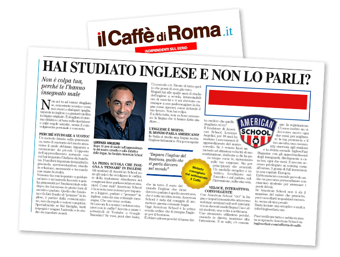 Il Caffè di Roma Articolo inglesefast