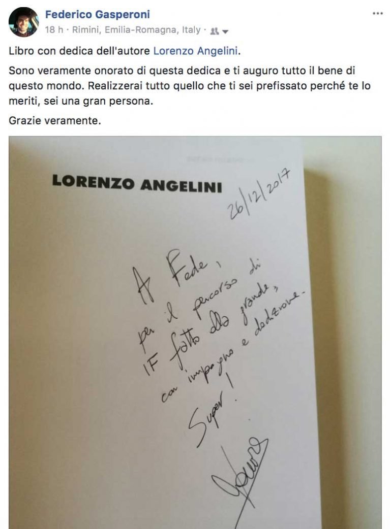 Federico Gasperoni testimonianza IngleseFast