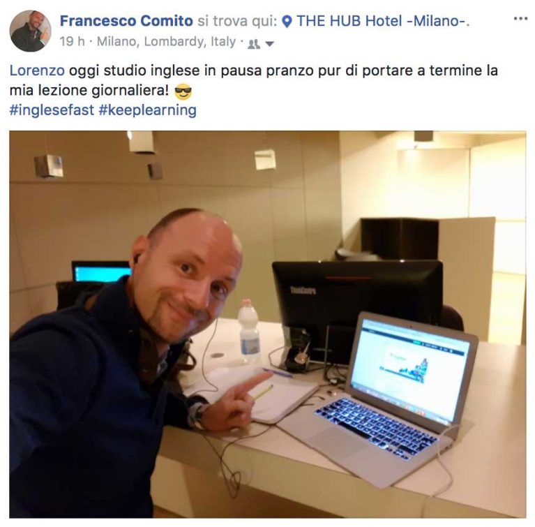 Francesco Comito testimonianza IngleseFast