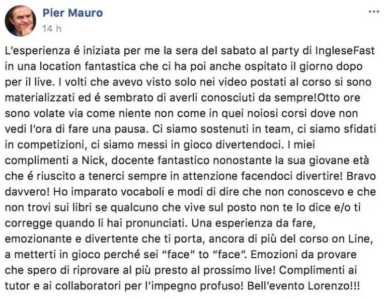 Pier Mauro testimonianza IngleseFast