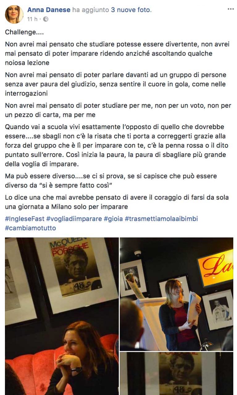 Anna Danese testimonianza IngleseFast