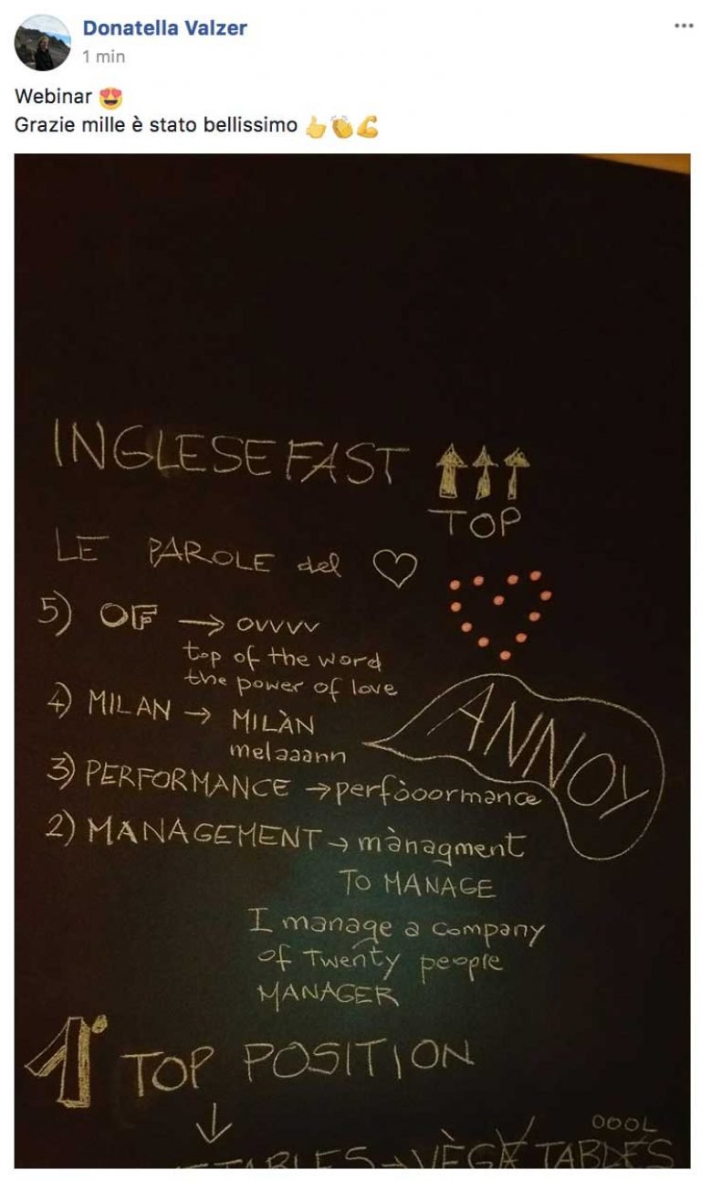 Donatella Valzer testimonianza IngleseFast