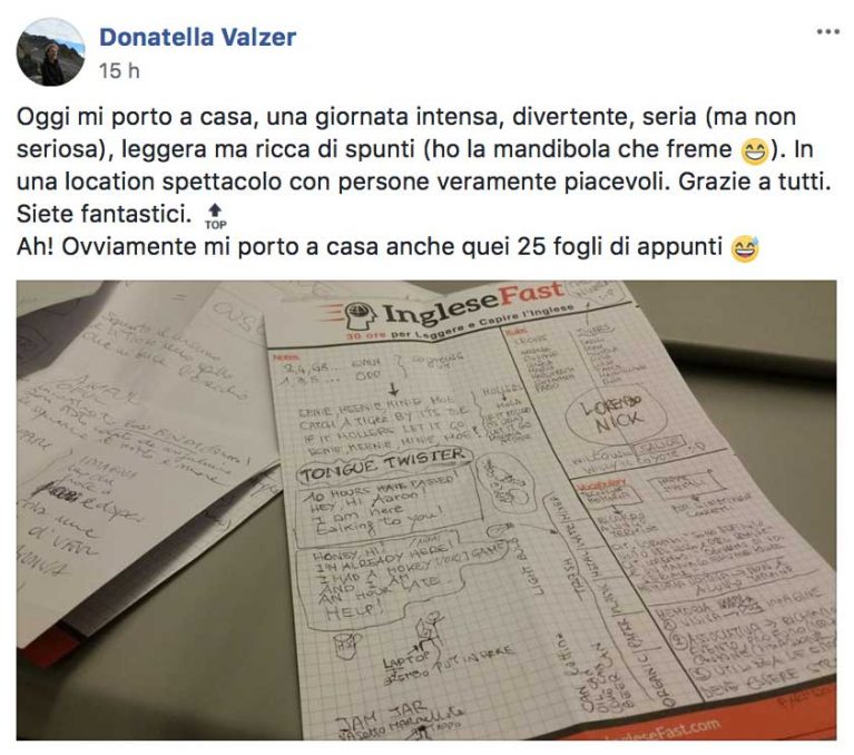 Donatella Valzer testimonianza IngleseFast