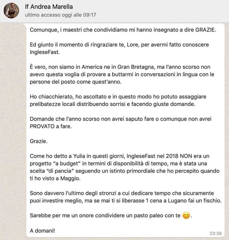 Andrea Marella testimonianza IngleseFast