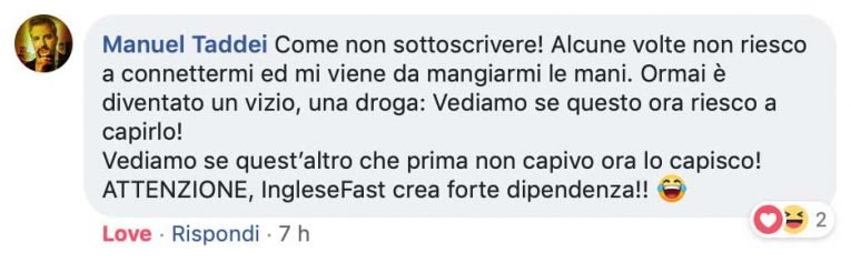 Manuel Taddei testimonianza IngleseFast