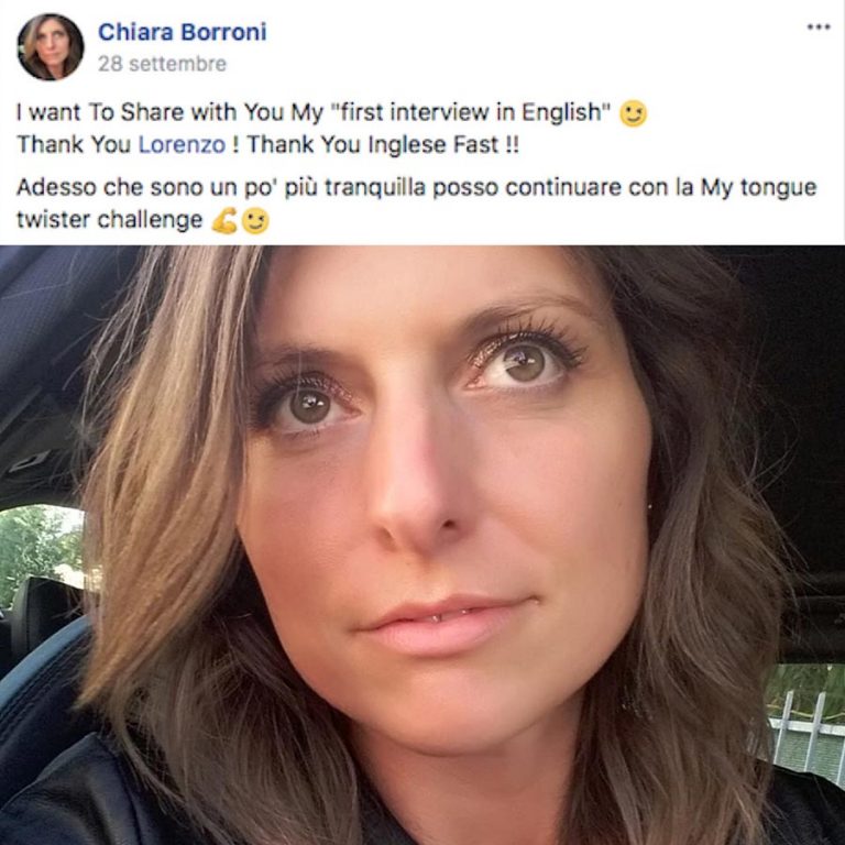 Chiara Borroni testimonianza AS IngleseFast