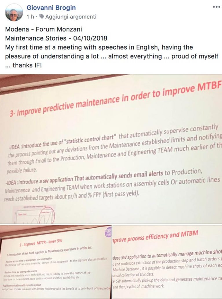 Giovanni Brogin testimonianza AS IngleseFast