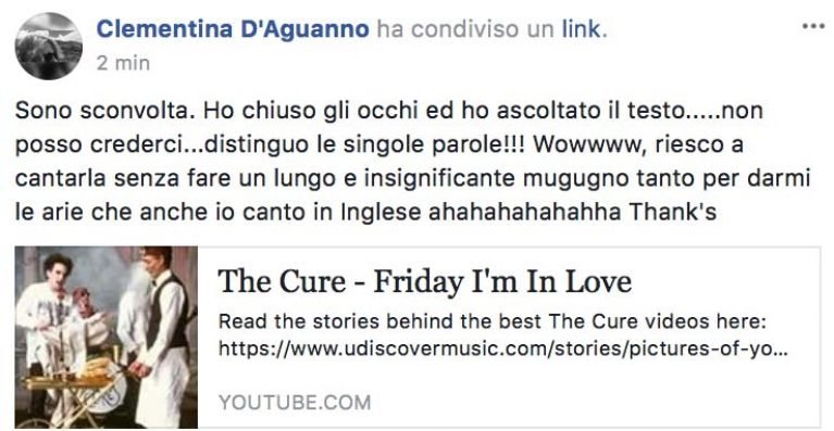 Clementina D'Aguanno testimonianza AS IngleseFast