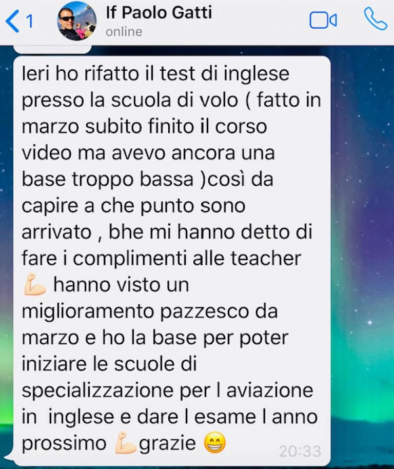 If Paolo Gatti testimonianza AS IngleseFast