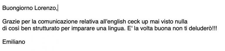 Emiliano Iacoangeli testimonianza AS IngleseFast