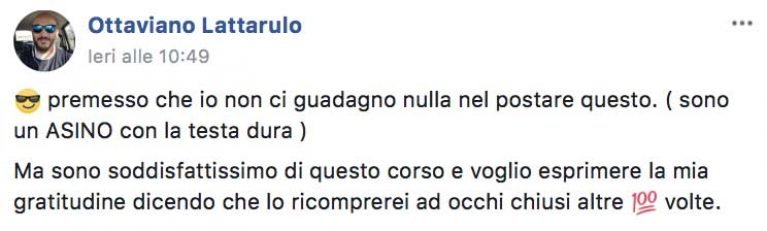 Ottavio Lattarulo testimonianza AS IngleseFast