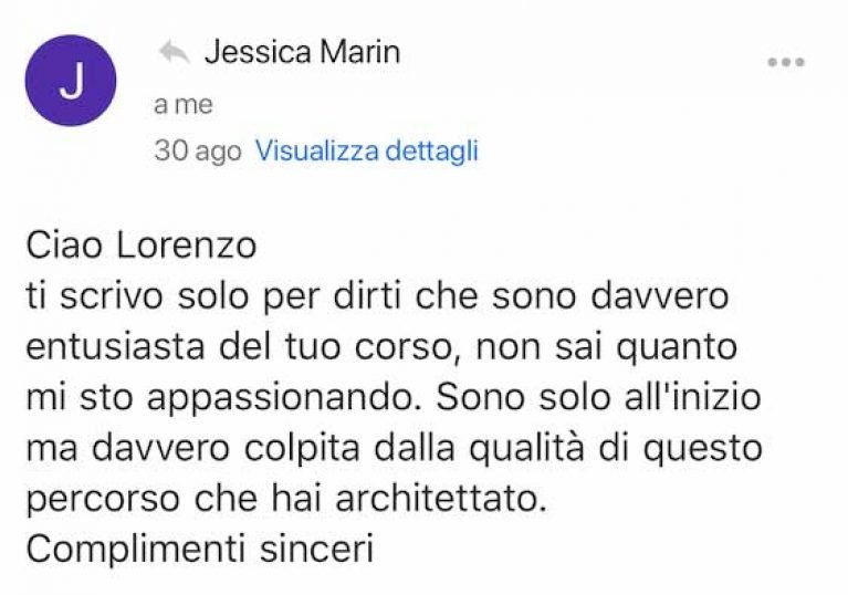 Jessica Marin testimonianza AS IngleseFast