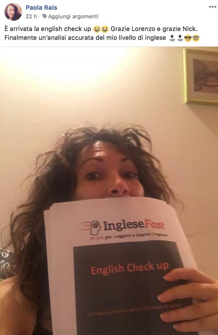 Paola Rais testimonianza AS IngleseFast