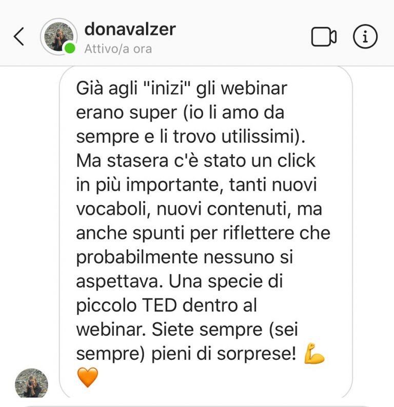Dona Valzer testimonianza AS IngleseFast