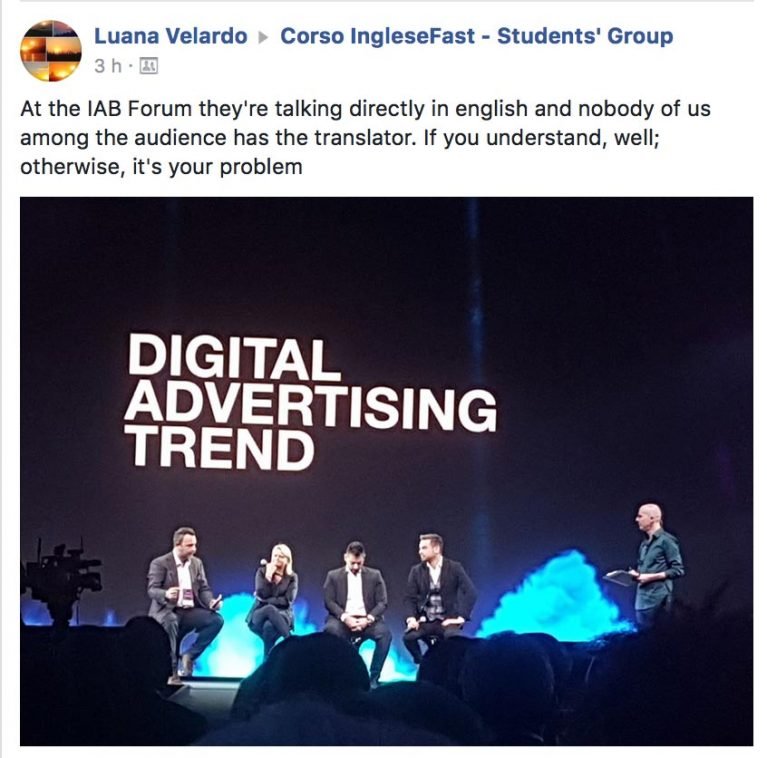 Luana Velardo testimonianza AS IngleseFast